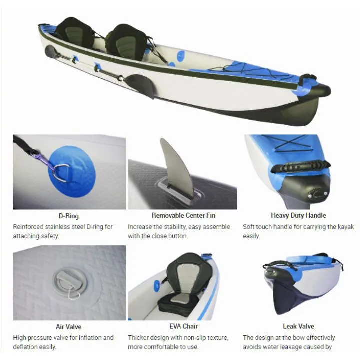 Καγιάκ Φουσκωτό Υβριδικό Ενός Ατόμου Hybrid I 340cm GUETIO GT-HYBRID1 10 Καγιάκ Φουσκωτό Υβριδικό Ενός Ατόμου Hybrid I 340cm GUETIO GT-HYBRID1 - Image 8