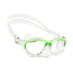 Μάσκα Σιλικόνης Παιδική Moon Kid Silicone Mask Clear/Frame Lime - Cressi