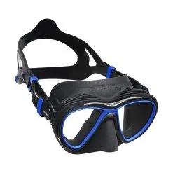 Μάσκα Κατάδυσης Σιλικόνης Quantum Silicone Mask Black/Frame Blue - Cressi