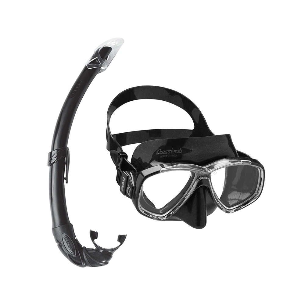 Μάσκα & Αναπνευστήρας Σιλικόνης Σετ Perla Silicone Mask & Mexico Snorkel Black - Cressi 3 Μάσκα & Αναπνευστήρας Σιλικόνης Σετ Perla Silicone Mask & Mexico Snorkel Black - Cressi