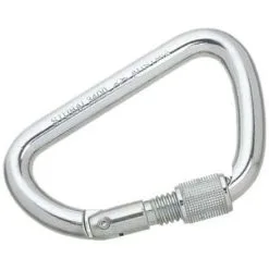 Καραμπινέρ Ασφαλείας Μεταλλικό D-Shape With Screwgate - Stubai 985001