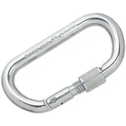 Καραμπινέρ Ασφαλείας Μεταλλικό Ασύμετρο Oval With Screwgate - Stubai 982002