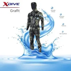 Στολή Κατάδυσης GRAFIT 5mm με Φόδρα Εσωτερικά & Εξωτερικά - XDive 64120 -Κολύμβηση κατάστημα U727553 1