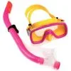 Μάσκα & Αναπνευστήρας Παιδικός PVC Ροζ Σετ - Fortis 274-1863