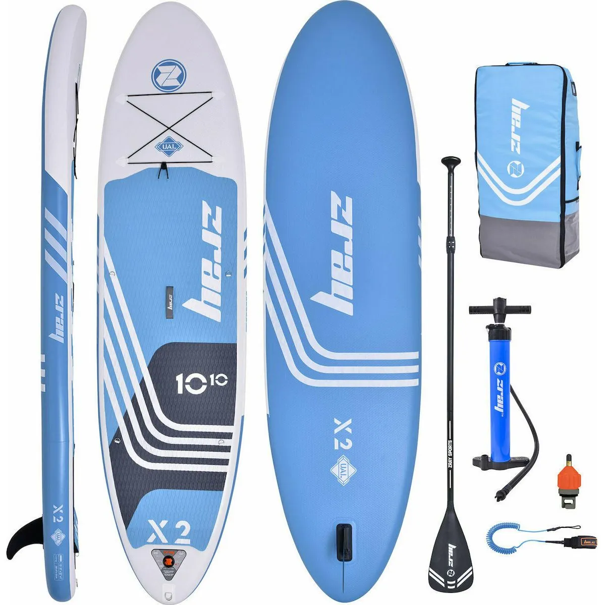Σανίδα SUP X2 330cm Λευκή Γαλάζια - ZRAY 7-673006 4 Σανίδα SUP X2 330cm Λευκή Γαλάζια - ZRAY 7-673006 - Image 2